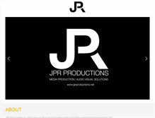 Tablet Screenshot of jprproductions.net